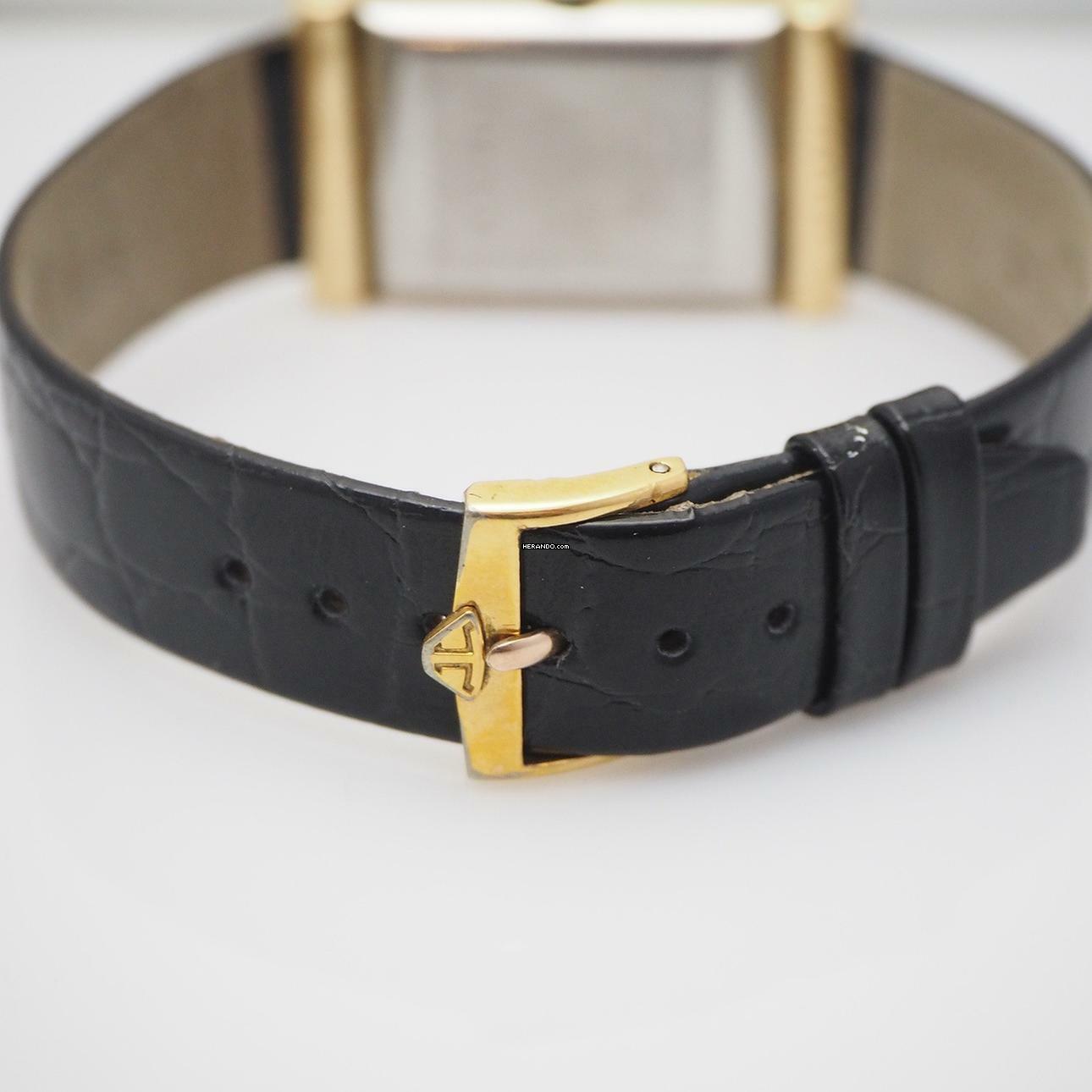 Thumbnail von Jaeger-LeCoultre Classic Tank Vintage Fab Suisse Handwound Gold 18k/750/Stahl RARE