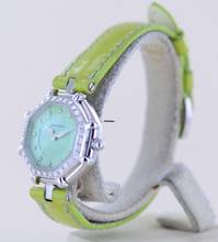 Thumbnail von Gérald Genta Success green Diamond MOP Dial Luxusuhr super rar </h1>