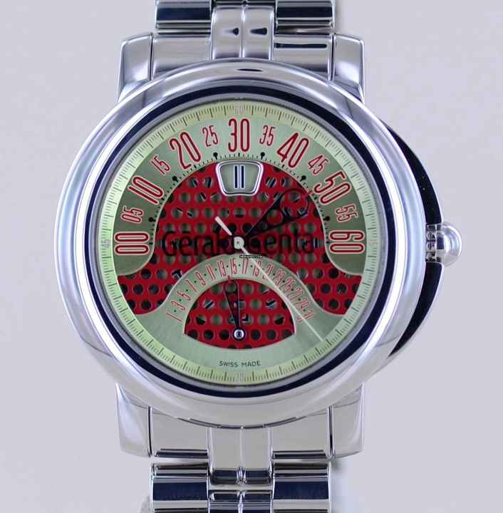  Gérald Genta Arena Bi-Retro Sport Jumping Hour Retrograde Minute Date Automatic super rar </h1> 