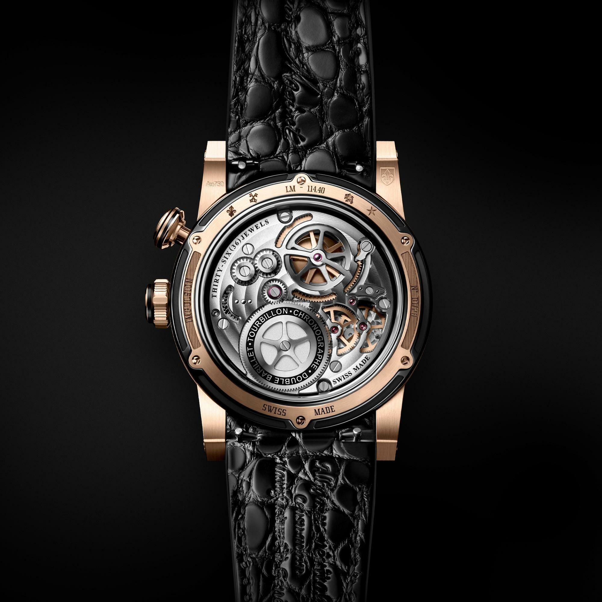 Thumbnail von Louis Moinet Impulsion Tourbillon Chronograph Onyx optional blue Aventurine