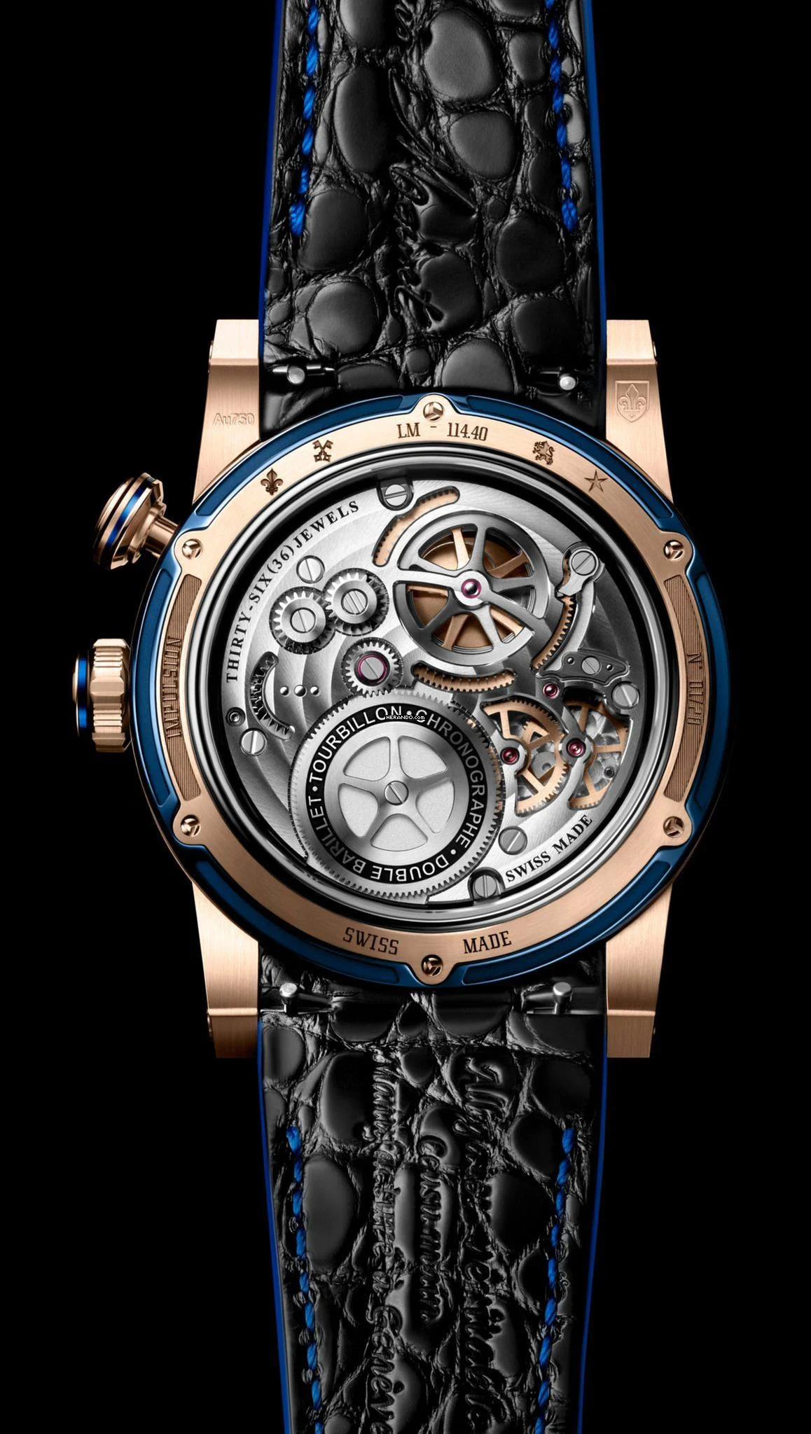 Thumbnail von Louis Moinet Impulsion Tourbillon Chronograph Onyx optional blue Aventurine
