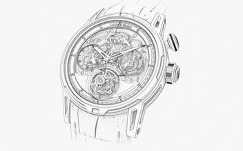 Thumbnail von Louis Moinet Impulsion Tourbillon Chronograph Onyx optional blue Aventurine