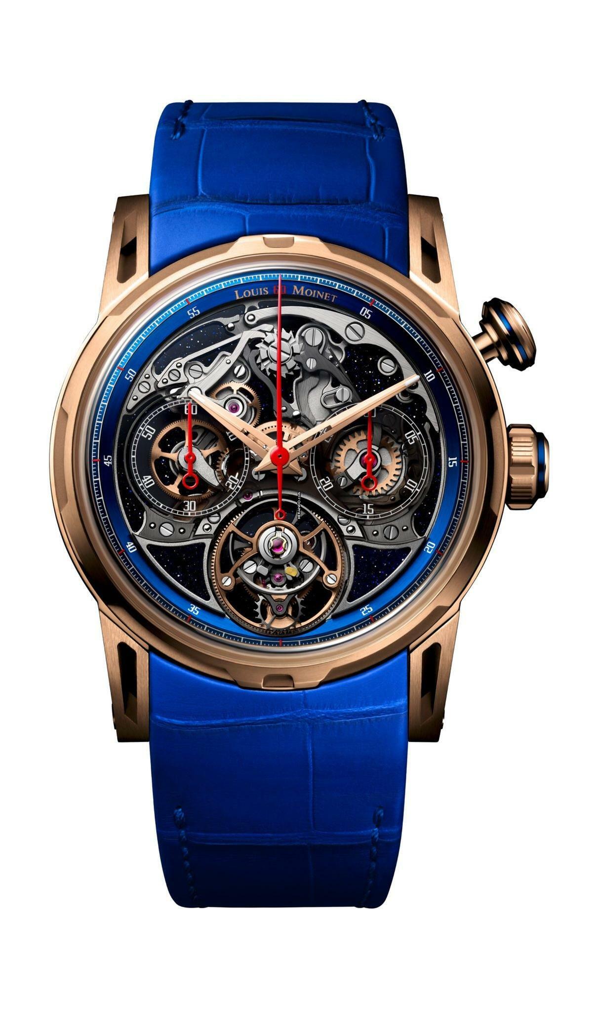 Thumbnail von Louis Moinet Impulsion Tourbillon Chronograph Onyx optional blue Aventurine