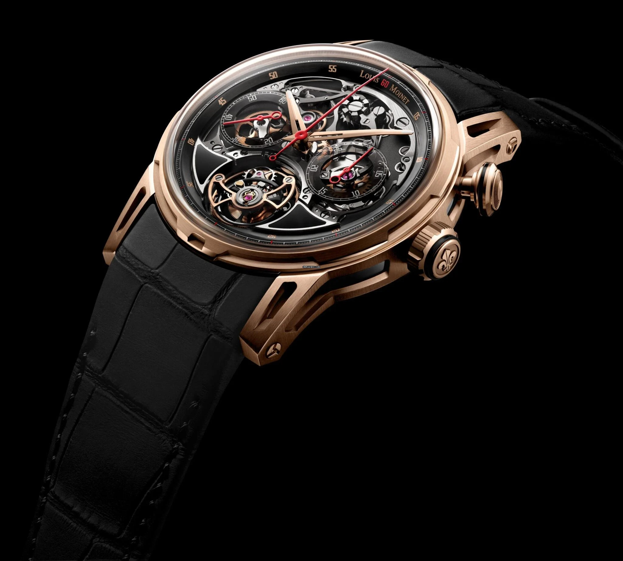 Thumbnail von Louis Moinet Impulsion Tourbillon Chronograph Onyx optional blue Aventurine