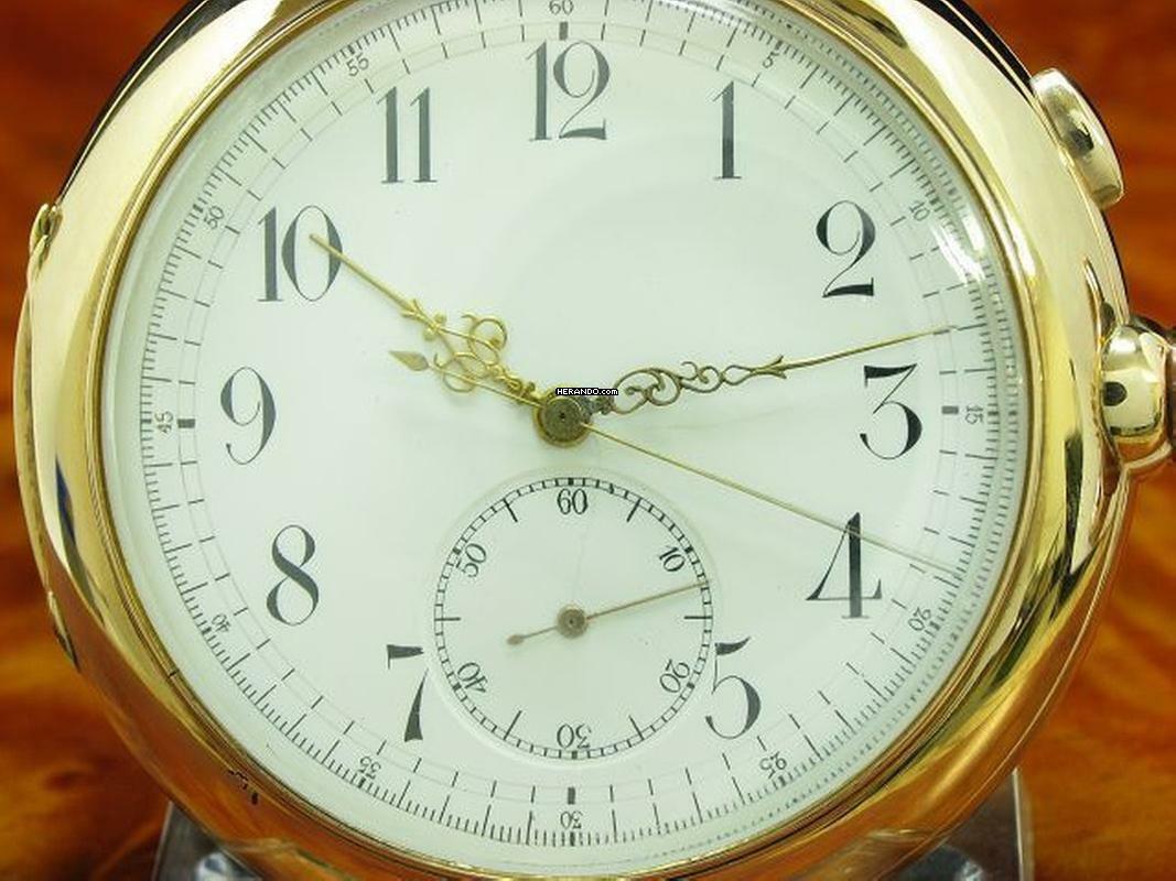 Thumbnail von Invicta 14kt 585 Gold Savonette Taschenuhr Chronograph Minuten Repetition </h1>