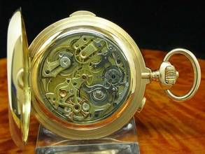 Thumbnail von Invicta 14kt 585 Gold Savonette Taschenuhr Chronograph Minuten Repetition </h1>