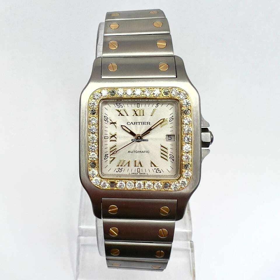 Cartier Santos Galbée 29mm Automatic 2 Tone 0.85TCW DIAMOND Watch NEW Model </h1>