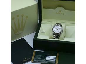 Thumbnail von Rolex Datejust 36 116234 White Jubilee Dial With Big Diamonds - Full Set 36mm </h1>