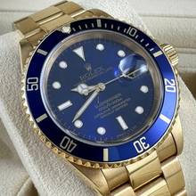 Thumbnail von Rolex Submariner Date Ref.16618 green caseback sticker LC Eu 1992 TOP purple dial </h1>
