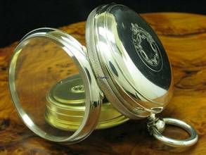 Thumbnail von Alfred Russel & Co. 925 Silber Open Face Taschenuhr Schlüsselaufzug </h1>