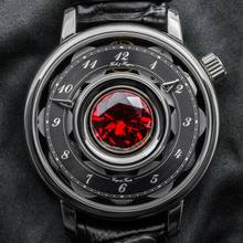 Thumbnail von Hooke & Huygens Gems & Sculptures Manufakturkaliber 8 Federhäuser Weissgold Saphir