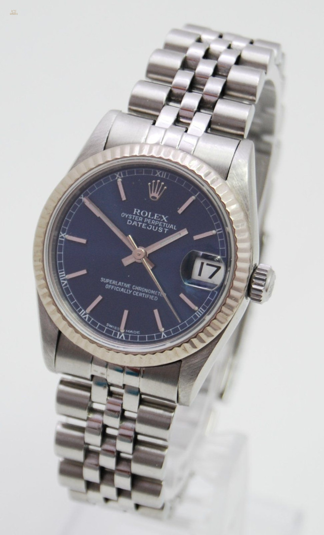 Rolex Medium Datejust Stahl/Weißgold Box & Papiere aus 2002