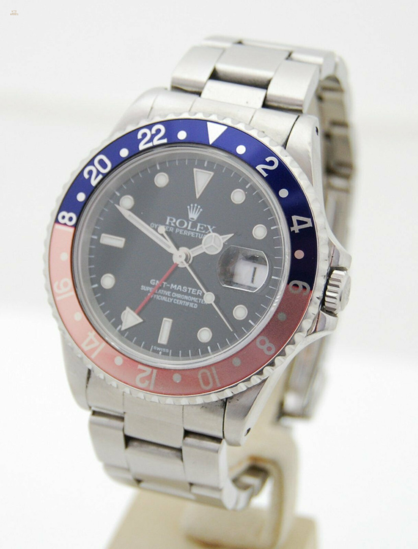 Rolex GMT-Master Pepsi LC100 Box & Papiere Ref. 16700 aus 2000