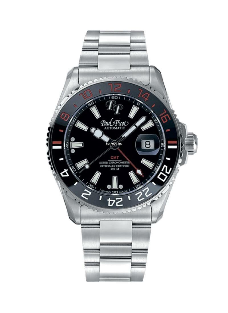 Thumbnail von Paul Picot Paul Mariner III 5 COSC GMT (3 verschiedene Optionen)