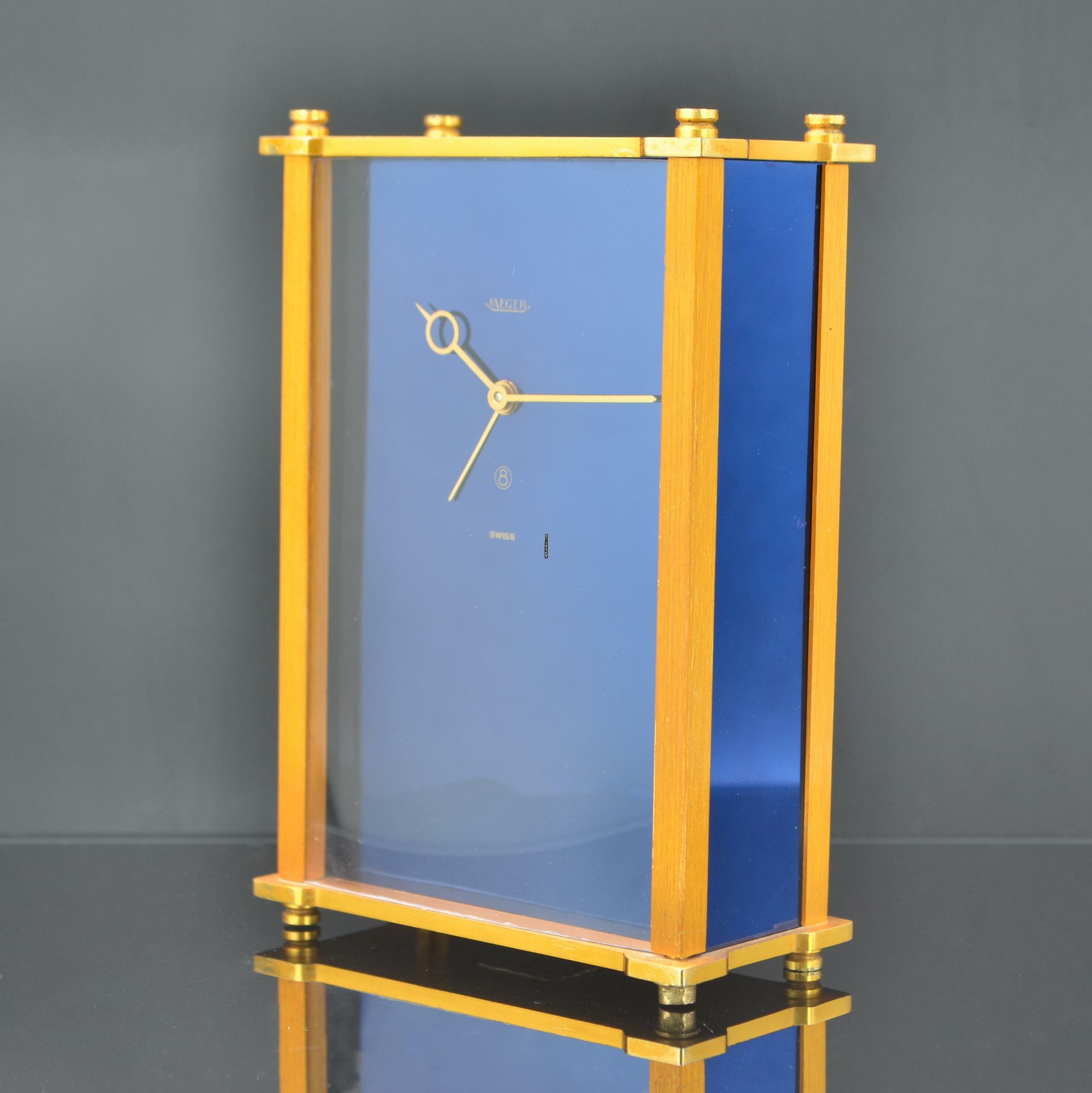 Thumbnail von JAEGER Table musical Art Deco alarm clock with power reserve 8 days 1960’s