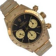 Thumbnail von Rolex Daytona Cosmograph 6265 Daytona black dial yellow gold 18KT Full Set 1985’s </h1>