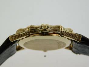 Thumbnail von Jaeger-LeCoultre Classic 18 Karat Gelbgold Bamboo Damenuhr Handaufzug Vintage NOS 27 x 39 mm Kaliber P838