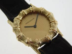 Thumbnail von Jaeger-LeCoultre Classic 18 Karat Gelbgold Bamboo Damenuhr Handaufzug Vintage NOS 27 x 39 mm Kaliber P838