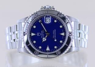 Thumbnail von Tudor Submariner Medium blue Dial Klassiker Stahlband Unisex 36mm B+P </h1>