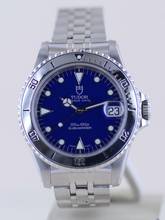 Thumbnail von Tudor Submariner Medium blue Dial Klassiker Stahlband Unisex 36mm B+P </h1>