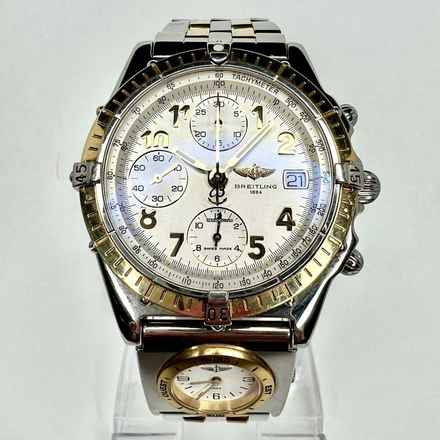  Breitling Chronomat UTC 40mm Automatic 2 Tone Watch </h1> 