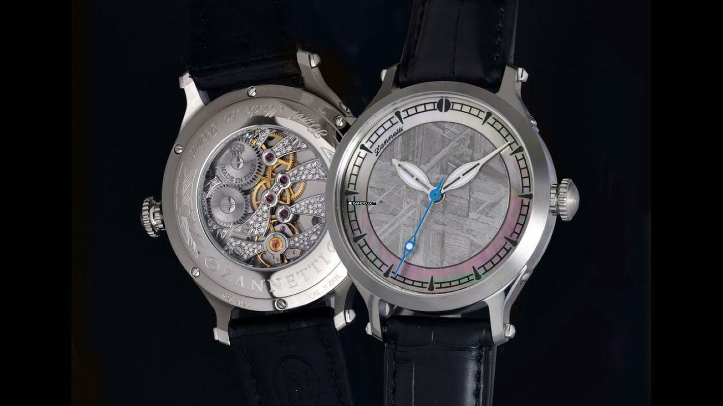 Thumbnail von Zannetti Regent Meteorite optional in 2 Zifferblättern