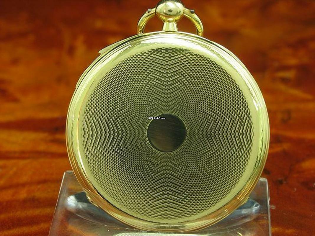 Thumbnail von Humbert-ramuz & Cie 18kt 750 Gold Open Face Taschenuhr Viertel-repetition </h1>