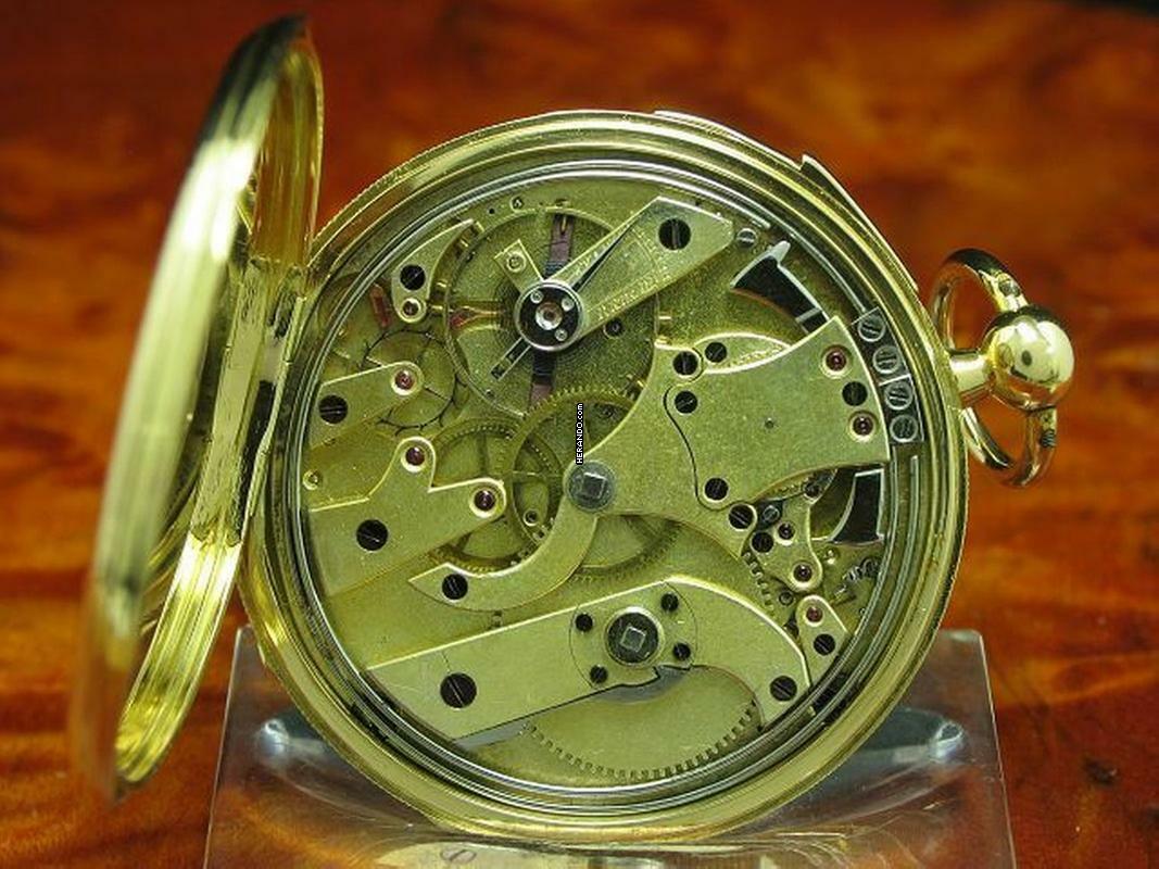 Thumbnail von Humbert-ramuz & Cie 18kt 750 Gold Open Face Taschenuhr Viertel-repetition </h1>