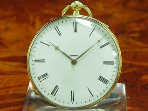 Thumbnail von Humbert-ramuz & Cie 18kt 750 Gold Open Face Taschenuhr Viertel-repetition </h1>