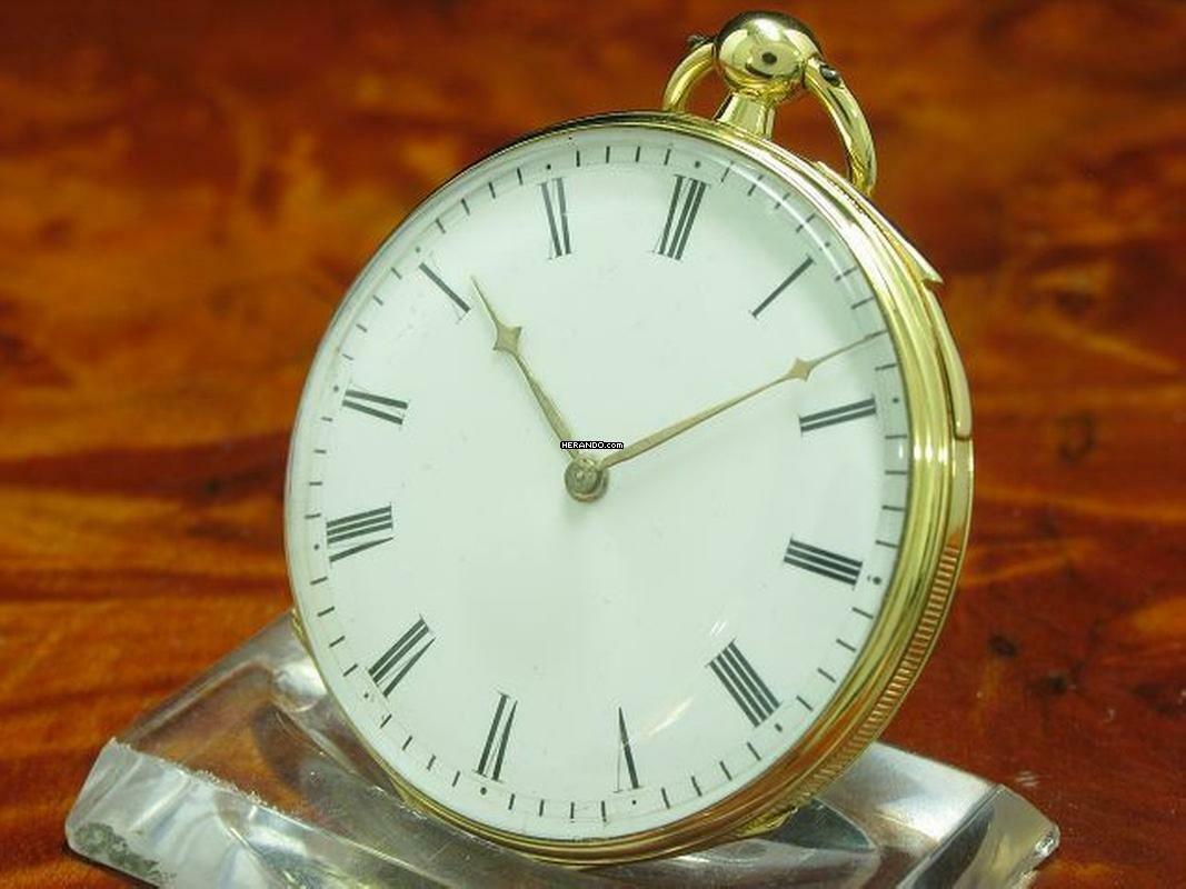 Thumbnail von Humbert-ramuz & Cie 18kt 750 Gold Open Face Taschenuhr Viertel-repetition </h1>