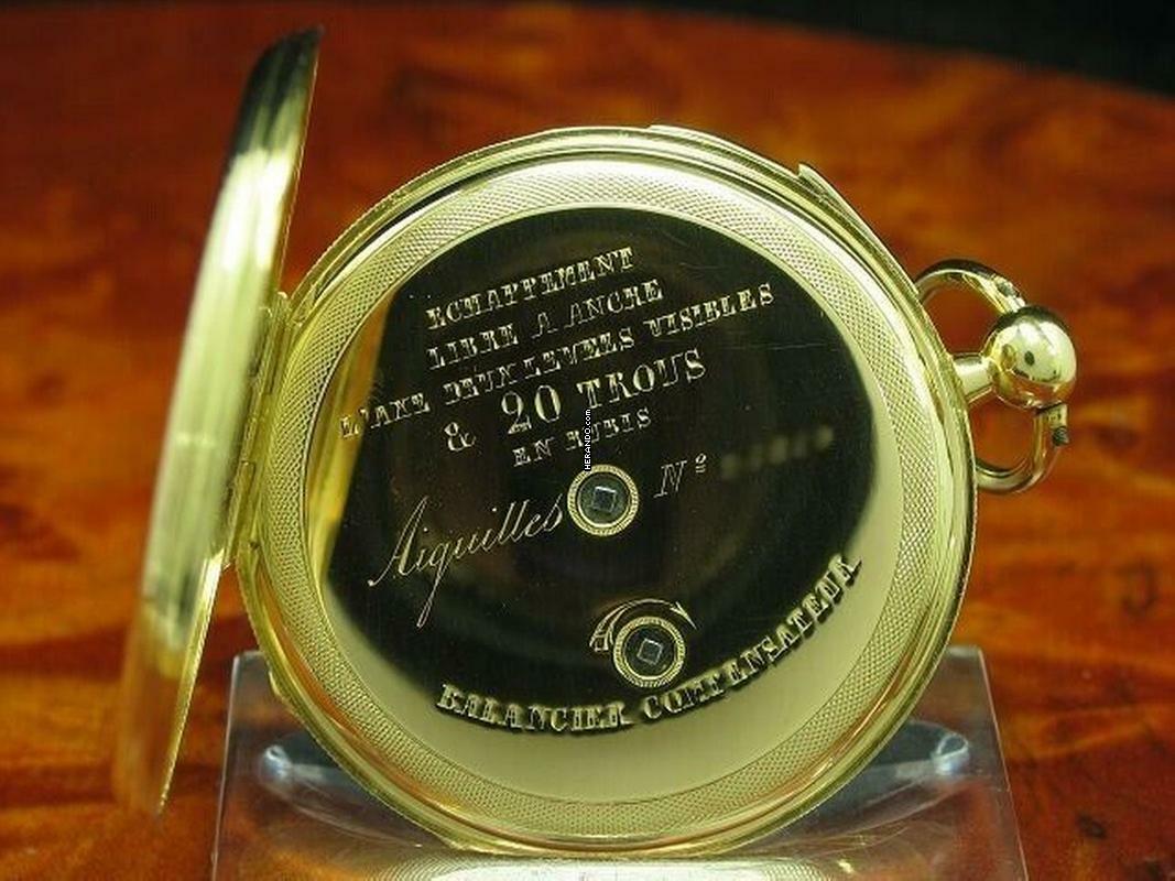 Thumbnail von Humbert-ramuz & Cie 18kt 750 Gold Open Face Taschenuhr Viertel-repetition </h1>