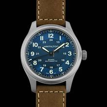 Thumbnail von Hamilton Khaki Field Titanium H70545540 - Khaki Field Automatic Blue Dial Titanium Men's Watch </h1>