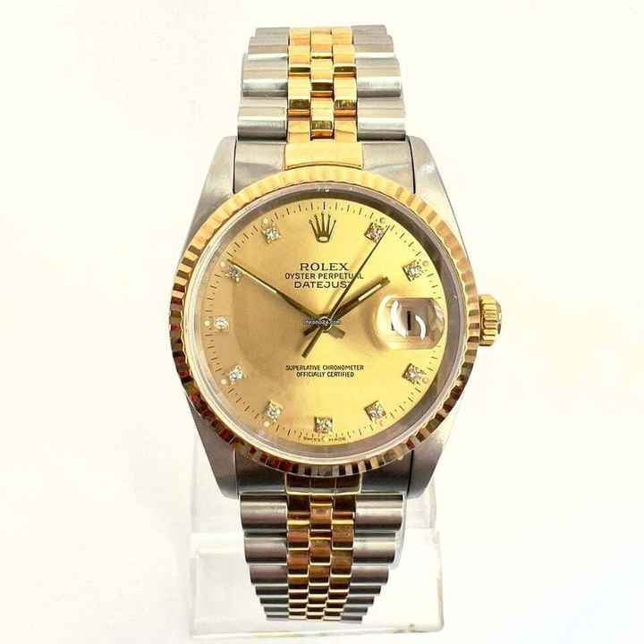  Rolex Datejust Automatic 36mm 2 Tone Diamond Dial Watch Jubilee Bracelet </h1> 