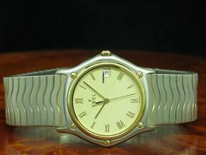 Thumbnail von Ebel Sportwave Sport Classic Wave 18kt 750 Gold / Edelstahl Herrenuhr / Ref 1187141 </h1>