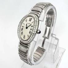 Thumbnail von Cartier Baignoire 23mm Quartz 18K White Gold 2.86TCW Diamond Watch </h1>