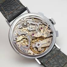 Thumbnail von Doxa Chronograph Vintage Stahl Valjoux 22-perfect with orig.Box RARE </h1>