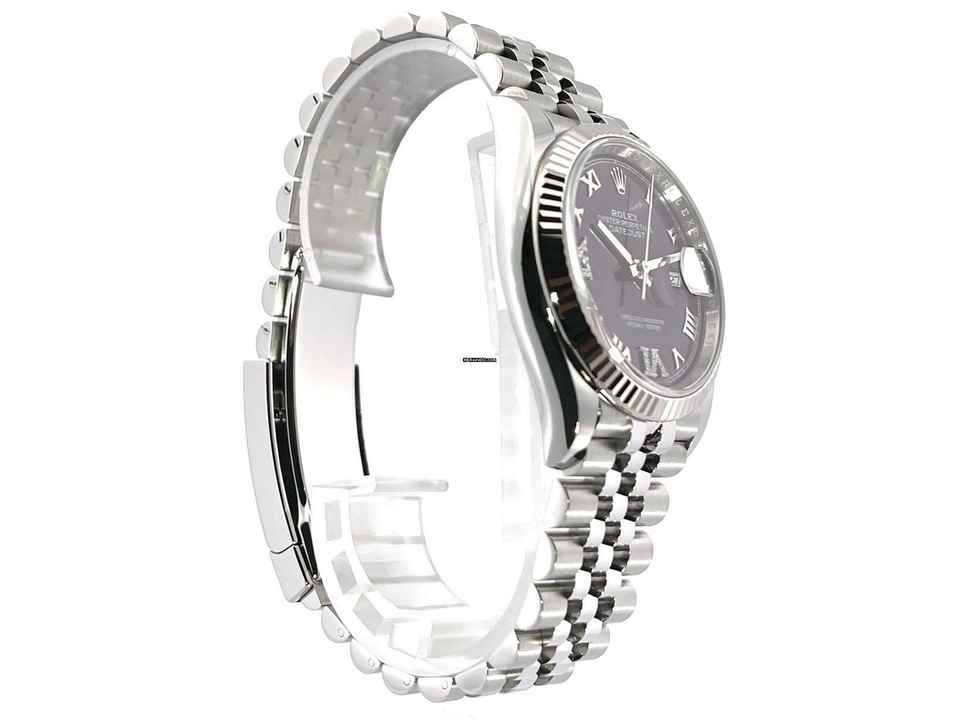  Rolex Datejust 36 Oystersteel / Weißgold 126234 Purple Römisch Diamant Jubile-Band 