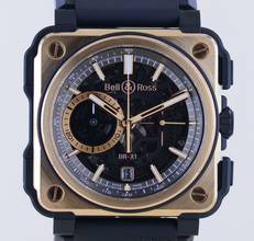 Thumbnail von Bell & Ross BR-X1 BRX1-CE-PG Limited Roségold Keramik Skeleton Chronograph 45mm B+P </h1>