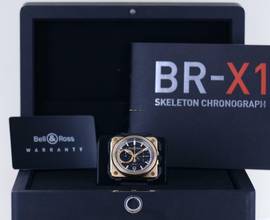 Thumbnail von Bell & Ross BR-X1 BRX1-CE-PG Limited Roségold Keramik Skeleton Chronograph 45mm B+P </h1>