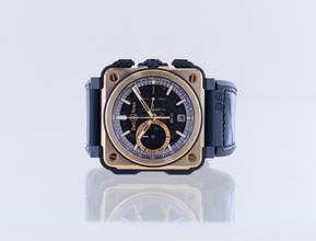 Thumbnail von Bell & Ross BR-X1 BRX1-CE-PG Limited Roségold Keramik Skeleton Chronograph 45mm B+P </h1>