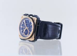 Thumbnail von Bell & Ross BR-X1 BRX1-CE-PG Limited Roségold Keramik Skeleton Chronograph 45mm B+P </h1>