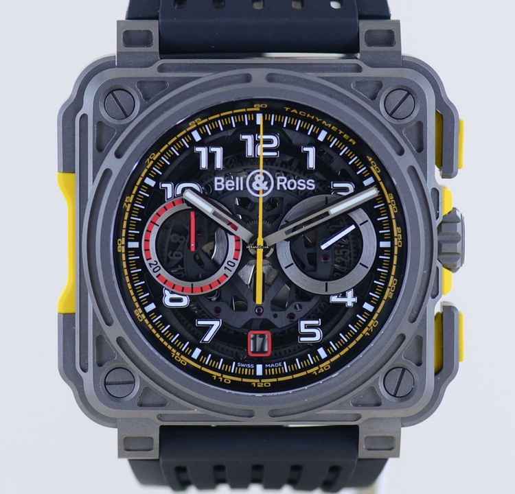  Bell & Ross BR-X1 BRX1-RS18 Limited Racing Chronograph Automatic 45mm Titan B+P </h1> 