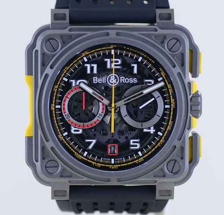  Bell & Ross BR-X1 BRX1-RS18 Limited Racing Chronograph Automatic 45mm Titan B+P </h1> 