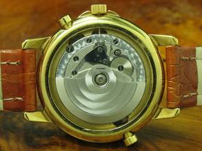 Thumbnail von DuBois et fils Double Temps Gold Mantel Automatic Herrenuhr / Kaliber Enicar 165d </h1>