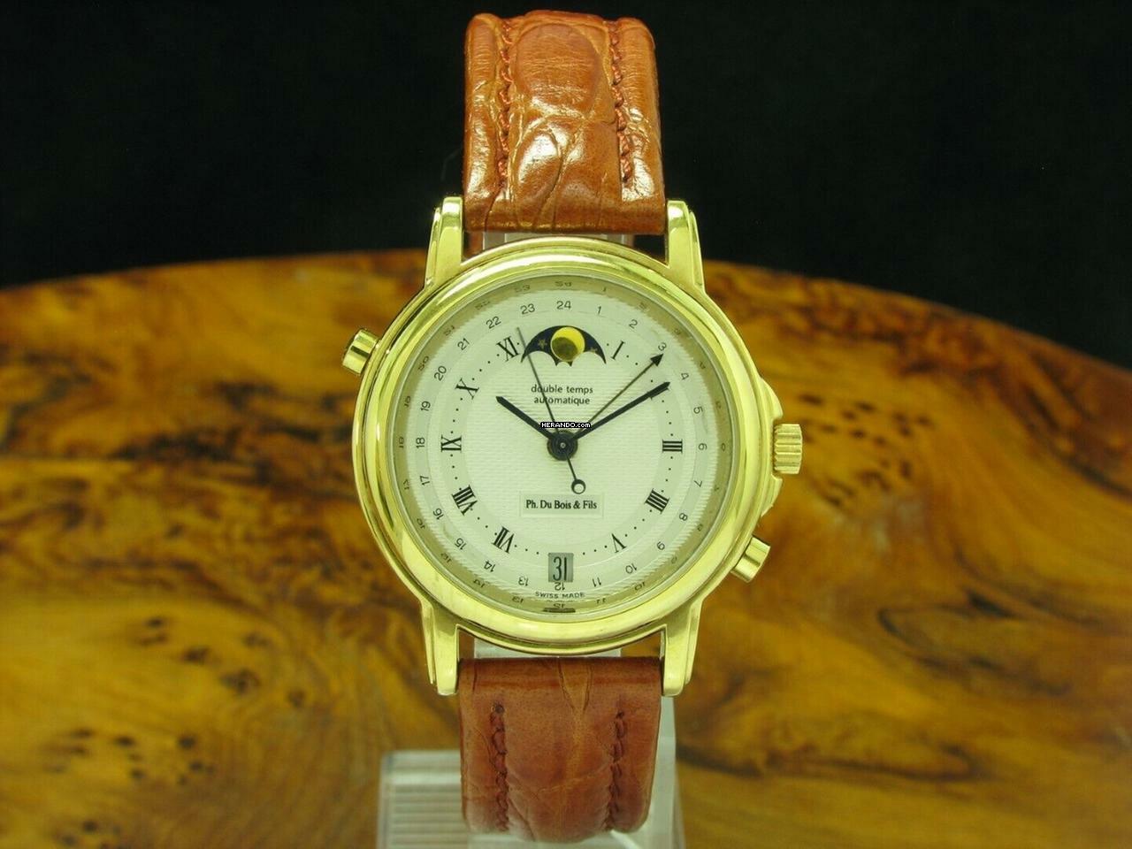 DuBois et fils Double Temps Gold Mantel Automatic Herrenuhr / Kaliber Enicar 165d </h1>