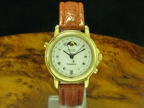 Thumbnail von DuBois et fils Double Temps Gold Mantel Automatic Herrenuhr / Kaliber Enicar 165d </h1>