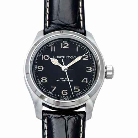 Hamilton Khaki Field H70405730 - Khaki Field Automatic Black Dial Stainless Steel Men's Watch </h1> 