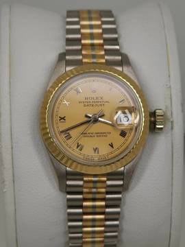  Rolex Lady-Datejust 18K Solid Gold Tridor Lady-Datejust Tri Gold 