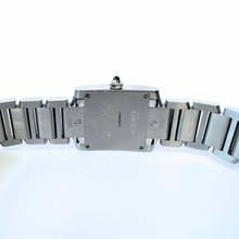 Thumbnail von Cartier Tank Française 20mm Quartz Steel 0.80TCW DIAMOND Watch </h1>