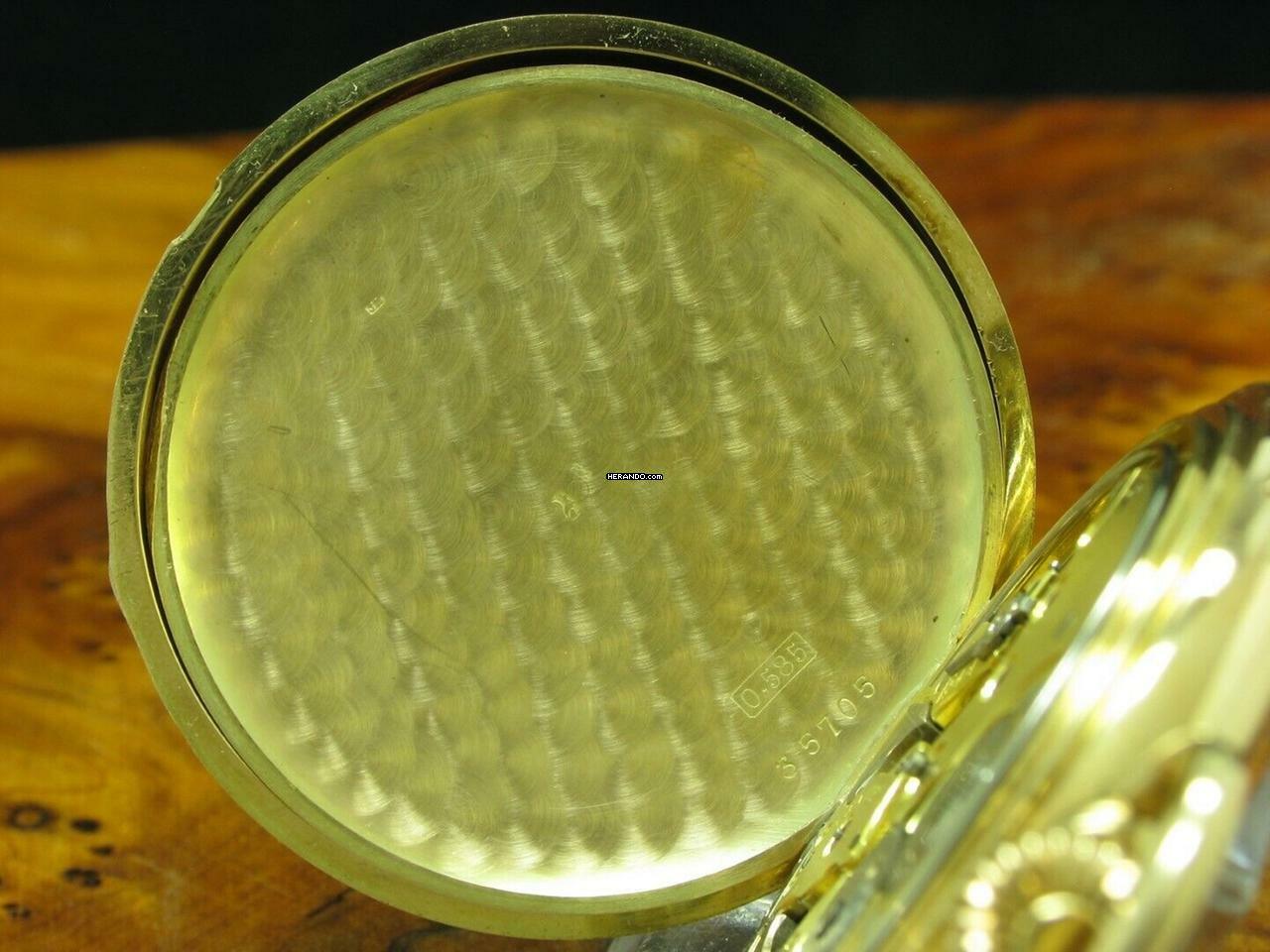 Thumbnail von Zenith Grand Prix Paris 14kt 585 Gold Savonette Taschenuhr Viertel-repetition </h1>